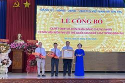 Nghề làm trống Bình An đón chứng nhận Di sản văn hóa phi vật thể quốc gia