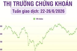 [Infographic] Thị trường tuần 22-26/6: Thị trường có tuần thứ hai liên tiếp phục hồi, VN-Index tăng lên 1.871,91 điểm