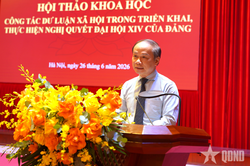 Hội thảo khoa học 'Công tác dư luận xã hội trong triển khai, thực hiện Nghị quyết Đại hội XIV của Đảng'