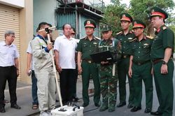 Dùng máy radar xuyên đất dò tìm các khu vực nghi có mộ liệt sĩ tập thể ở Huế