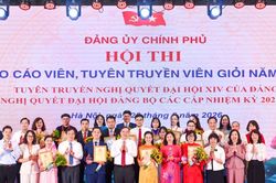 Trao giải Hội thi b&aacute;o c&aacute;o vi&ecirc;n, tuy&ecirc;n truyền vi&ecirc;n Đảng bộ Ch&iacute;nh phủ năm 2026