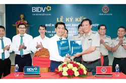 Thi h&agrave;nh &aacute;n d&acirc;n sự An Giang v&agrave; BIDV Chi nh&aacute;nh Ki&ecirc;n Giang k&yacute; kết phối hợp