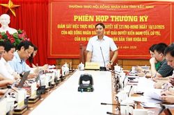 Thường trực HĐND tỉnh Bắc Ninh giám sát kết quả giải quyết kiến nghị của cử tri
