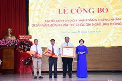 Làng nghề trống hơn 150 năm tuổi được công nhận Di sản văn hóa phi vật thể quốc gia