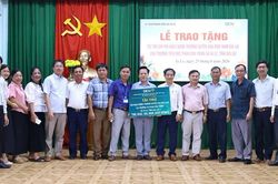 BIDV Nam Gia Lai t&agrave;i trợ kinh ph&iacute; khoan giếng nước sạch cho trường học