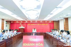 Ban Thường vụ Tỉnh ủy Khánh Hòa cho ý kiến đối với nhiều nội dung quan trọng