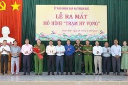 Xã Thuận Bắc ra mắt mô hình 'Trạm hy vọng'