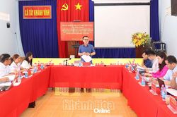 Đoàn công tác của Bộ Dân tộc và Tôn giáo làm việc với xã Tây Khánh Vĩnh