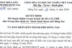Quy hoạch Trung tâm hành chính mới TP. Đồng Nai 102ha bên sông Đồng Nai