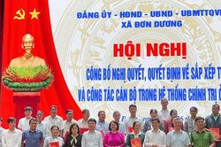 X&atilde; Đơn Dương c&ocirc;ng bố nghị quyết sắp xếp th&ocirc;n