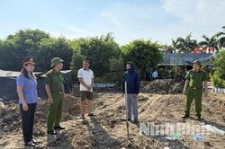 Khởi tố 2 bị can đổ tr&aacute;i ph&eacute;p hơn 177 tấn chất thải rắn ra m&ocirc;i trường tại phường Nam Định