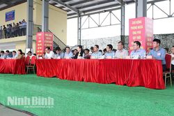 Diễn tập thử phòng thủ dân sự ứng phó bão mạnh, siêu bão và tìm kiếm cứu nạn tỉnh Ninh Bình năm 2026