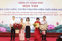 Đảng bộ Bộ Tài chính có 02 thí sinh đạt giải nhì hội thi Báo cáo viên, Tuyên truyền viên giỏi
