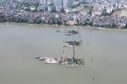 Dự án xây dựng cầu Trần Hưng Đạo vẫn vướng mặt bằng