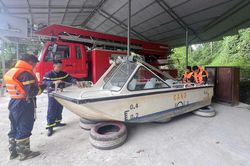 Phòng Cảnh sát PCCC và CNCH Công an tỉnh kiểm tra công tác thường trực, sẵn sàng ứng phó mưa lũ