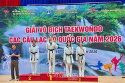 Cà Mau đoạt 5 huy chương tại Giải vô địch Taekwondo các câu lạc bộ quốc gia