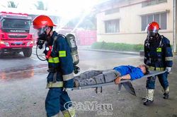 Thực tập phương án chữa cháy tại nhà máy bia