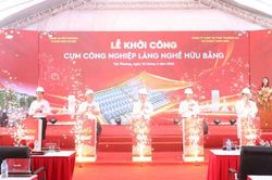 Khởi công Cụm công nghiệp làng nghề Hữu Bằng, xã Tây Phương