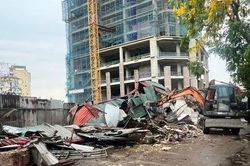 Phường Phú Diễn: Cưỡng chế thu hồi đất thực hiện dự án đường nối Cao đẳng Cơ điện Hà Nội với đường Hoàng Quốc Việt kéo dài