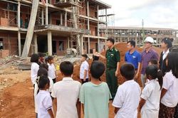 Học sinh vùng biên háo hức đón chờ ngôi trường mới