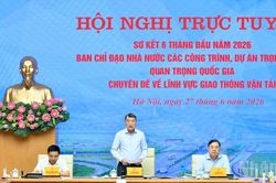 Thủ tướng Lê Minh Hưng chủ trì hội nghị trực tuyến chuyên đề về các dự án, công trình giao thông trọng điểm