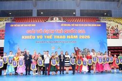 Khai mạc Giải v&ocirc; địch trẻ quốc gia khi&ecirc;u vũ thể thao năm 2026