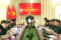 Đoàn kiểm tra Bộ Quốc phòng làm việc với các đơn vị đóng trên địa bàn An Giang