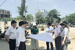 Khảo sát tiến độ thực hiện các dự án giải phóng mặt bằng trên địa bàn phường An Khê