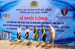 Xây nhà tình nghĩa cho cán bộ Công an có hoàn cảnh khó khăn