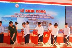 Đắk Lắk khởi công 100 căn nhà cộng đồng kết hợp tránh lũ