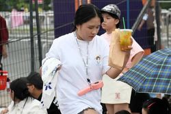 Khán giả xếp hàng, đội nắng check-in concert Thanh xuân dù chưa mở cổng