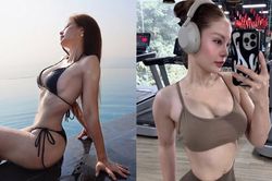 Người đẹp phòng gym Trà My giảm 15kg, khoe thân hình 'đồng hồ cát' với bikini