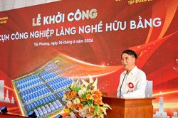 Khởi công cụm công nghiệp làng nghề Hữu Bằng