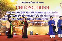 Phường Vũ Ninh: Đậm sắc màu văn hóa tại chương trình giao lưu Dân ca Quan họ
