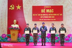 Đại úy Cao Văn Hiếu đạt giải nhất hội thi cán bộ quân sự, chính trị giỏi năm 2026
