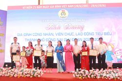 Lan tỏa gi&aacute; trị gia đ&igrave;nh trong c&ocirc;ng nh&acirc;n, vi&ecirc;n chức, lao động
