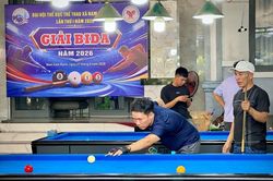22 cơ thủ tranh tài Giải billiards xã Nam Cam Ranh năm 2026