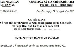 Quy hoạch đô thị ven biển Sông Đốc 8.300ha tại Cà Mau: Tầm nhìn đô thị loại III đến năm 2050