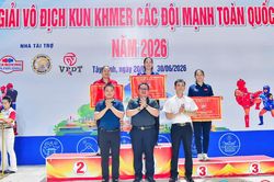 Giải vô địch Kun Khmer: Thái Nguyên giành giải Nhất toàn đoàn