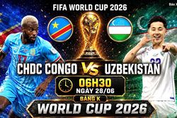 Nhận định, dự đo&aacute;n tỷ số CHDC Congo vs Uzbekistan (6h30 ng&agrave;y 28/6), bảng K World Cup 2026