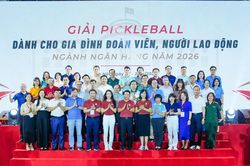 Gần 700 vận động viên tranh tài tại Giải Pickleball Family Cup Ngân hàng Việt Nam 2026