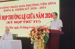 HĐND phường Yên Hòa họp thường lệ giữa năm