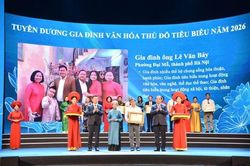 Hà Nội vinh danh 126 gia đình văn hóa tiêu biểu Thủ đô