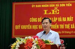 Xã Sơn Tiến ra mắt Quỹ Khuyến học và Phát triển trí tuệ, huy động hơn 500 triệu đồng cho giáo dục