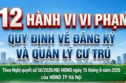 Chi tiết 12 hành vi vi phạm cư trú tại Hà Nội bị tăng tiền phạt từ 1/7