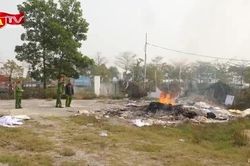Nguy cơ cháy lan khi đốt rác tùy tiện