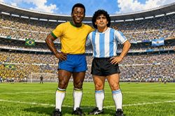 Thơ World Cup: Vua bóng đá Pele và Maradona