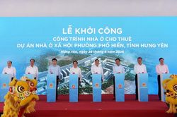 Phó Thủ tướng Thường trực Phạm Gia Túc dự khởi công 2 dự án nhà ở xã hội quy mô 7.840 căn hộ tại tỉnh Hưng Yên