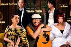 Nhạc sĩ Trần Tiến v&agrave; ch&aacute;u g&aacute;i H&agrave; Trần đứng chung s&acirc;n khấu