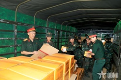 Sẵn s&agrave;ng vật chất, phương tiện cho nhiệm vụ cứu trợ tại Venezuela
